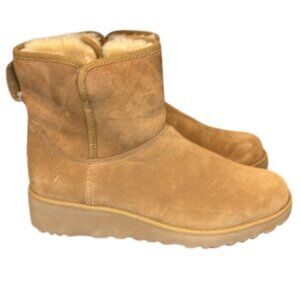 UGG Kristin Wedge Boots Chestnut Size 8.5 NWT